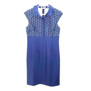 Ann Taylor Navy Blue Sleeveless Dress Size 4